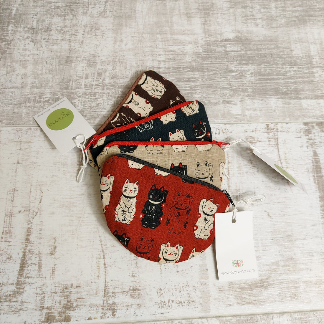 Lucky cats coin purse by olganna