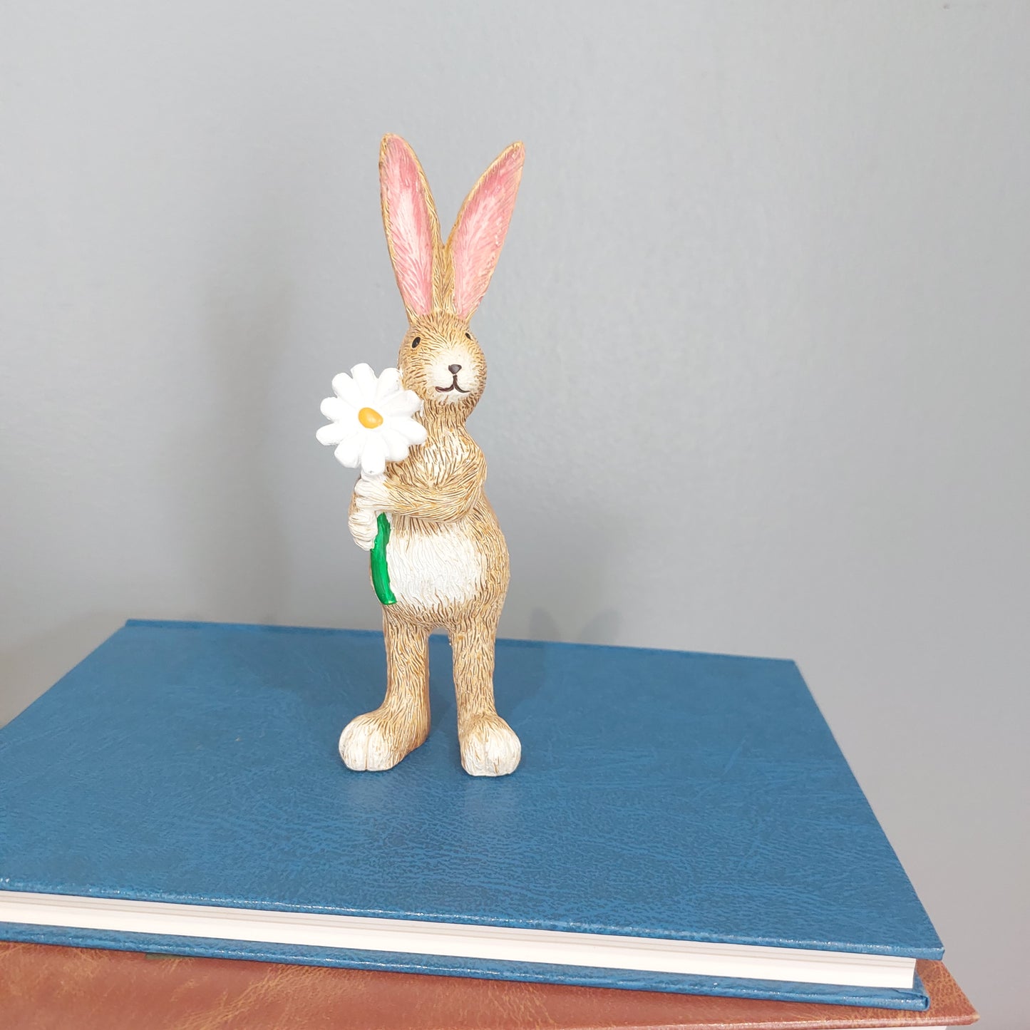 Standing Bunny Holding a Daisy