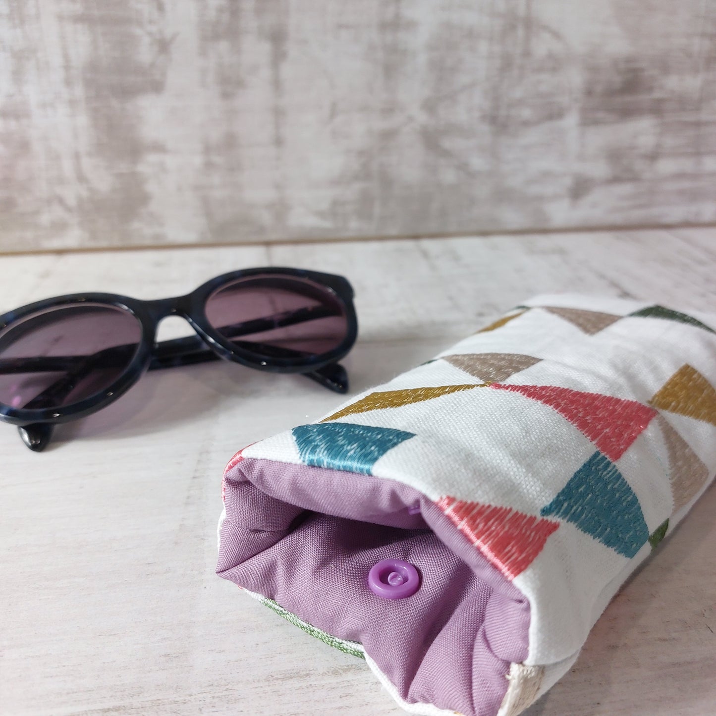 Padded Embroidered Soft Glasses Cases