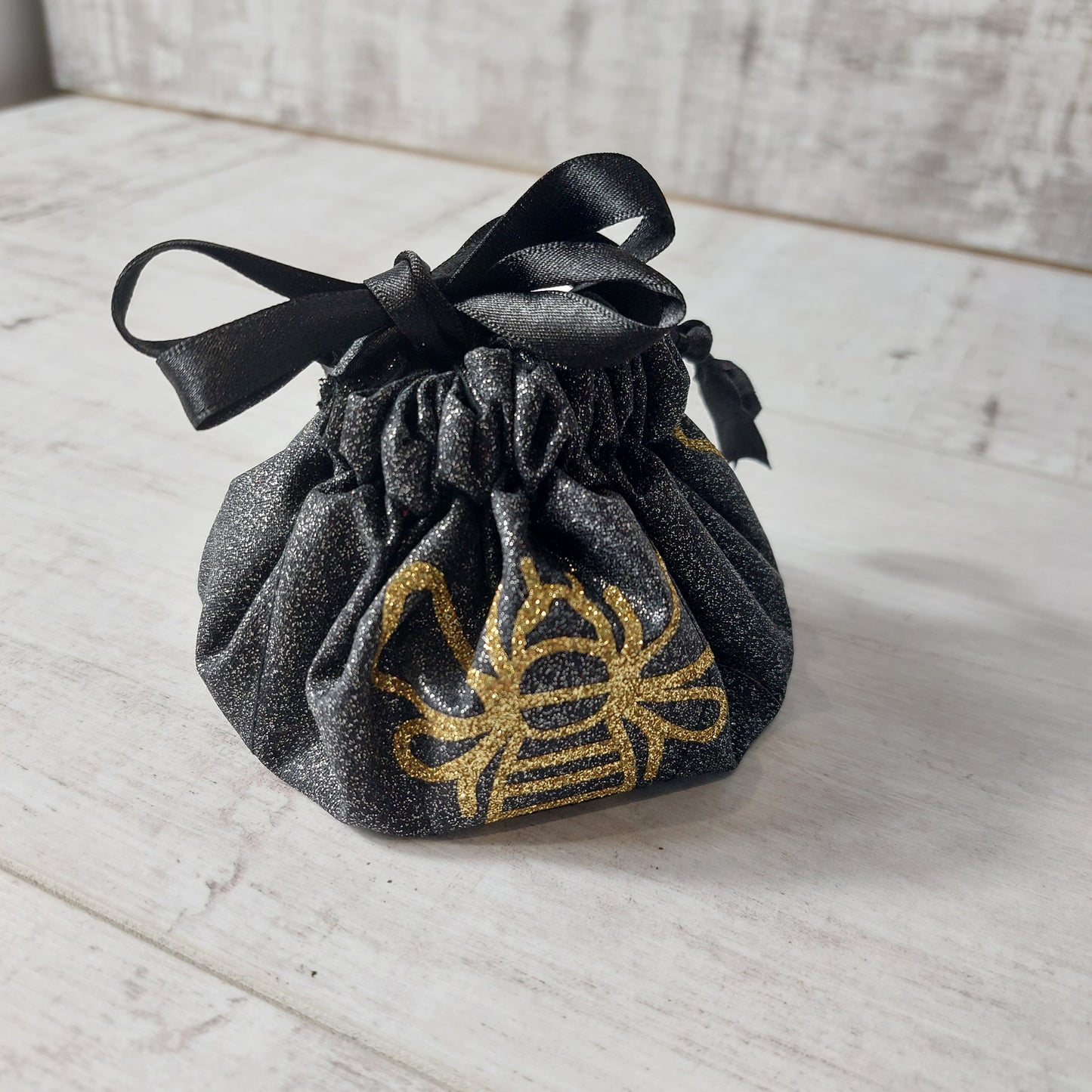 Bee Glitter Jewellery Pouch with compartments