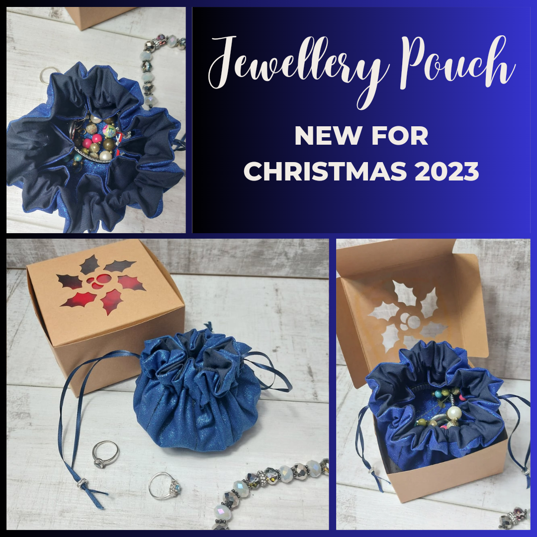 Glitter Jewellery Pouch with compartments