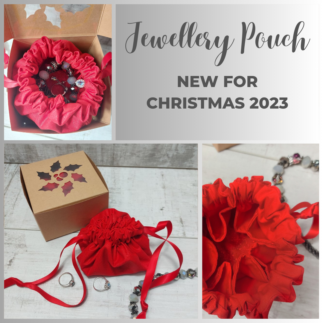 Glitter Jewellery Pouch with compartments