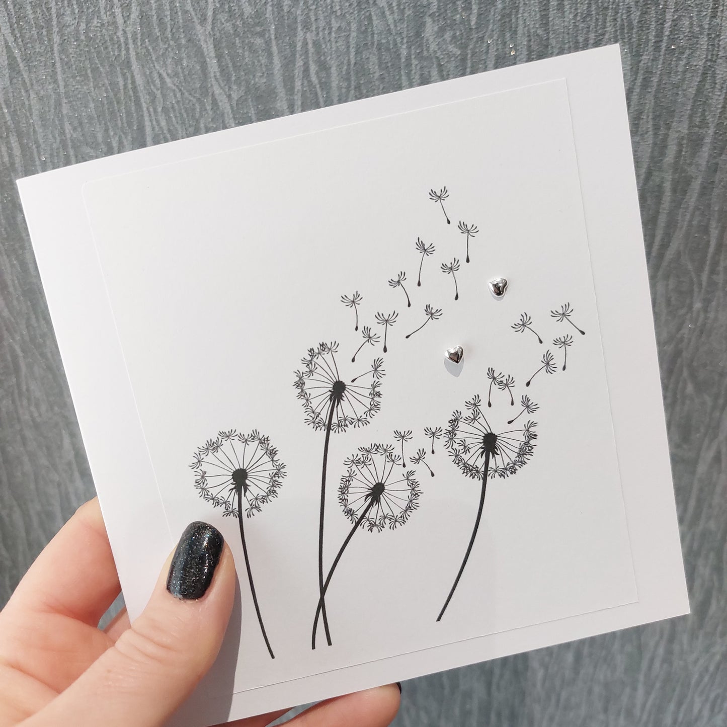 Earrings Cards - Greetings with Sterling Silver Earrings