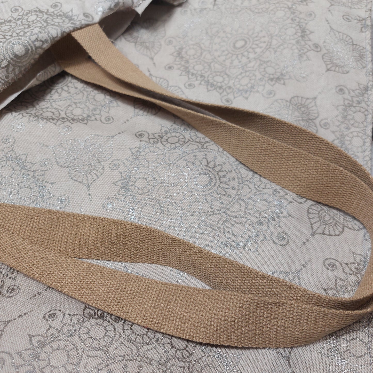 Multi pocket lined beach bag with secure zip fastening along the top. LAST ONE!