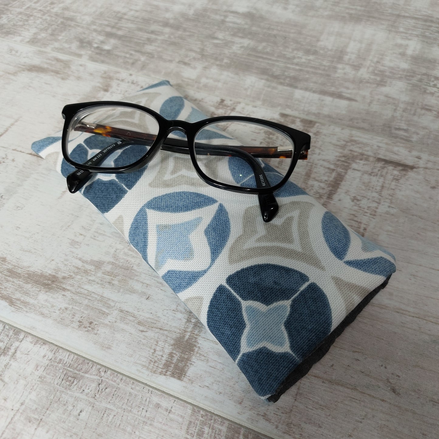 Blue Moroccan Tile Sunglasses Case