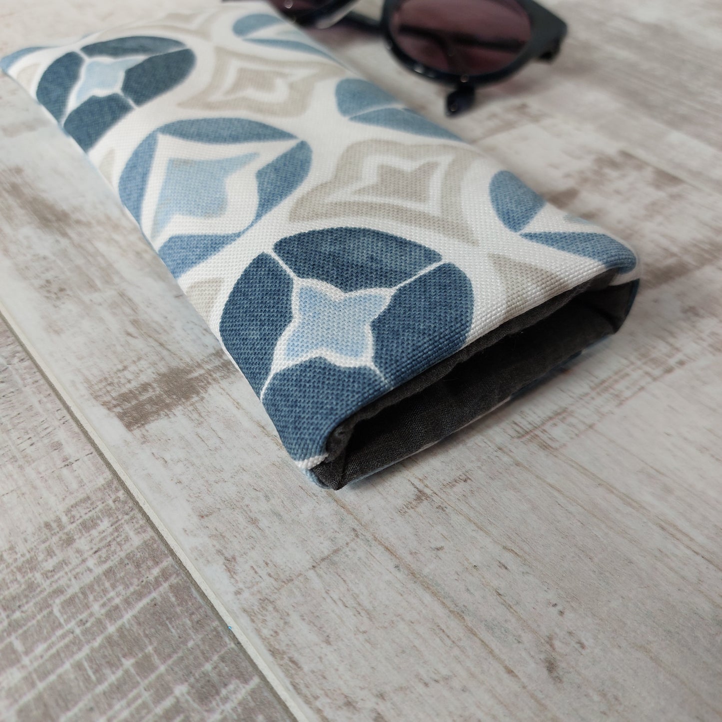 Blue Moroccan Tile Sunglasses Case