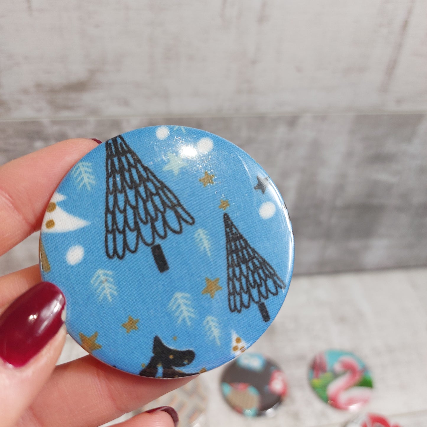 - CHRISTMAS TREES - BLUE