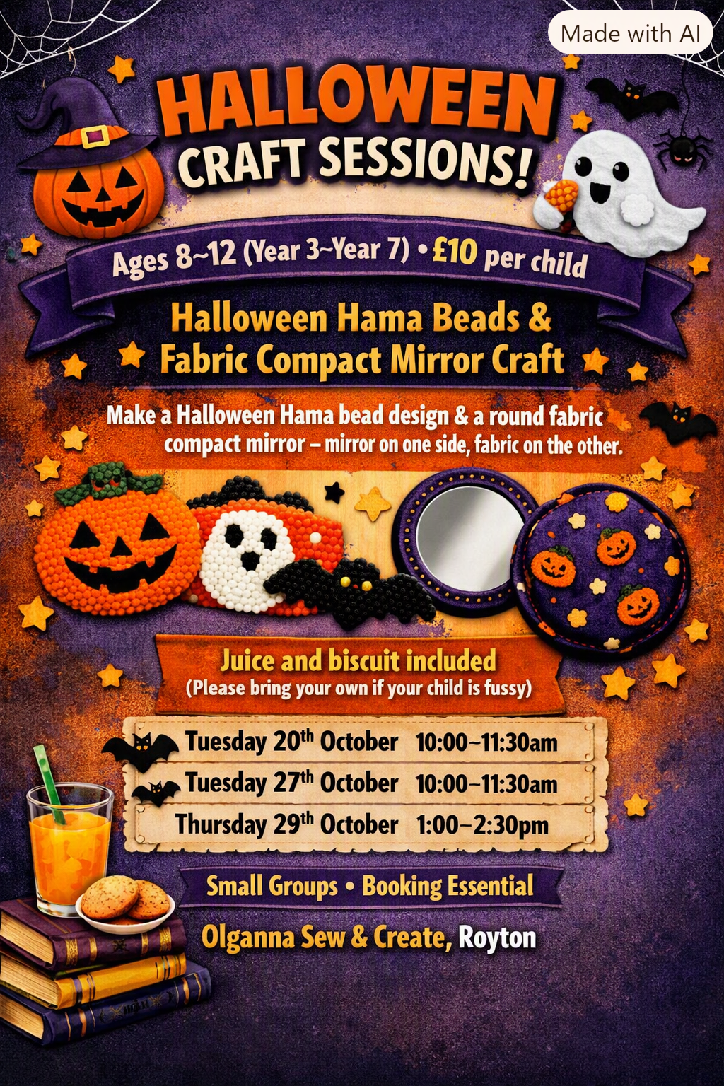🎃 Halloween Craft Sessions – Half Term