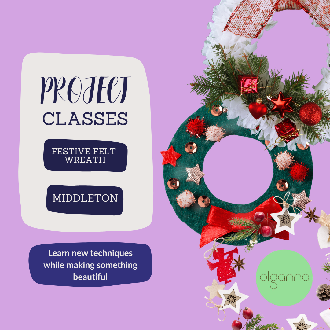 Festive Felt Wreath Workshop - MIDDLETON 7th Nov AM