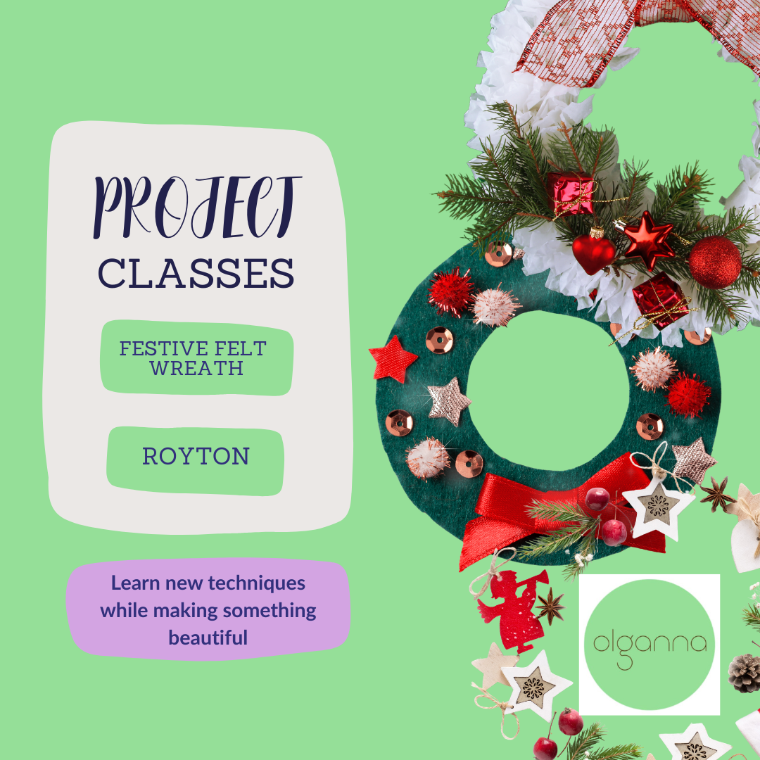 Festive Felt Wreath Workshop - ROYTON 11th NOV