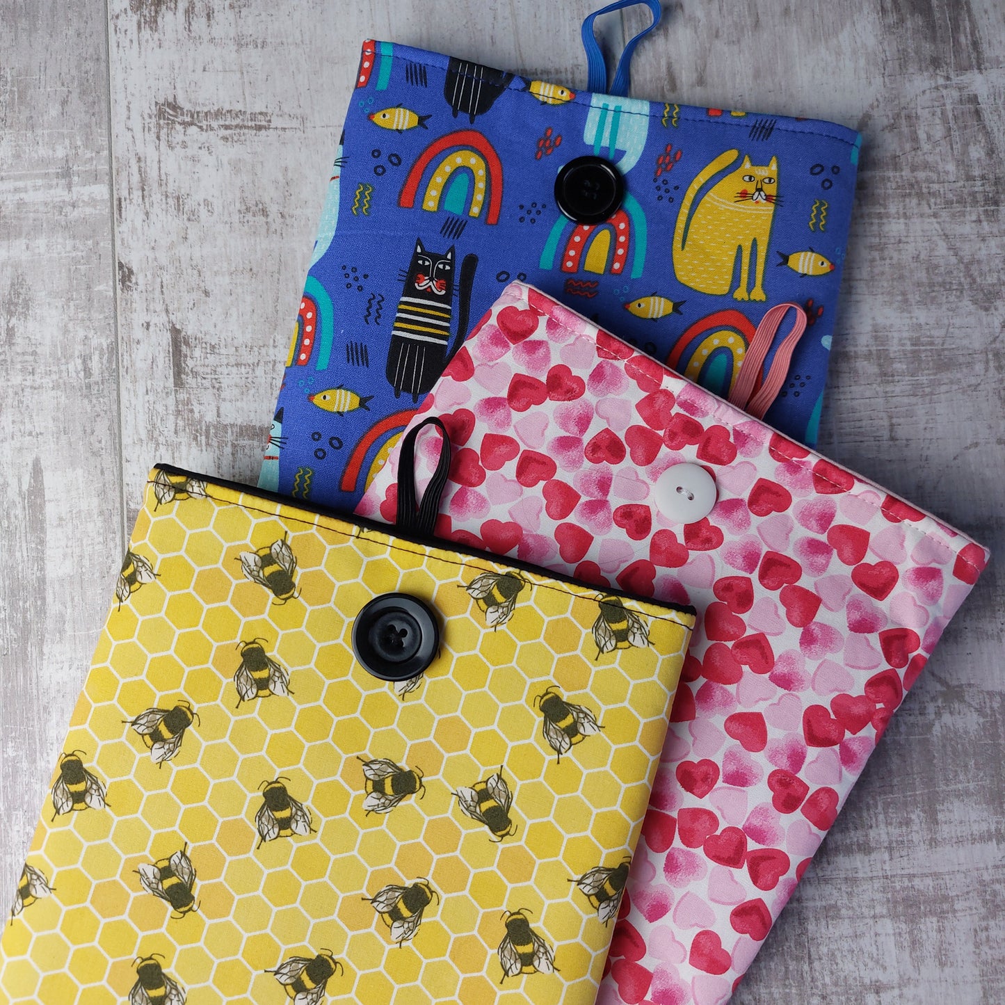 Book / Kindle Case Rainbow Cats