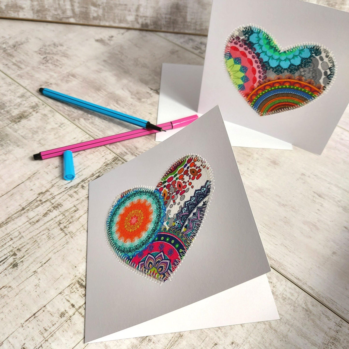 Mandala Heart 💌 Greetings Card Pack of 2 - Olganna