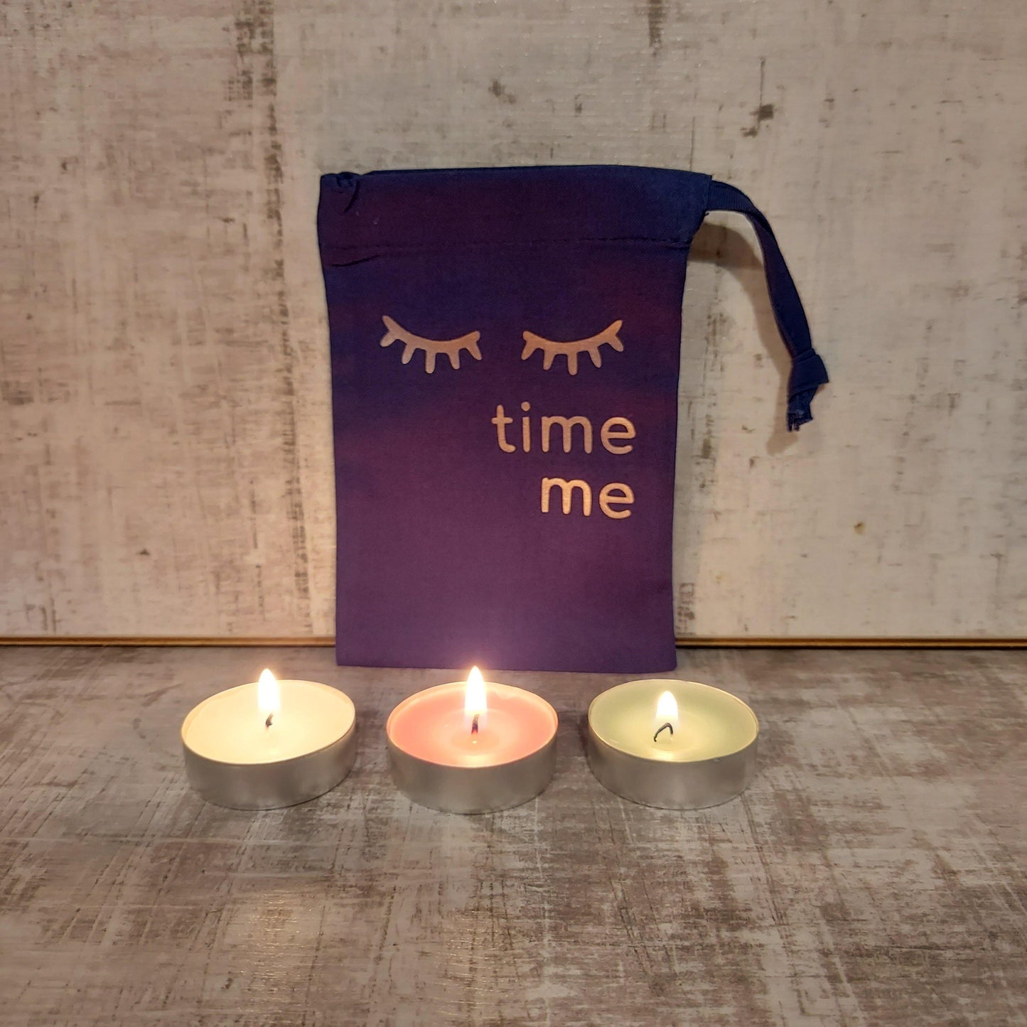 Navy Me time candle gift set - Olganna