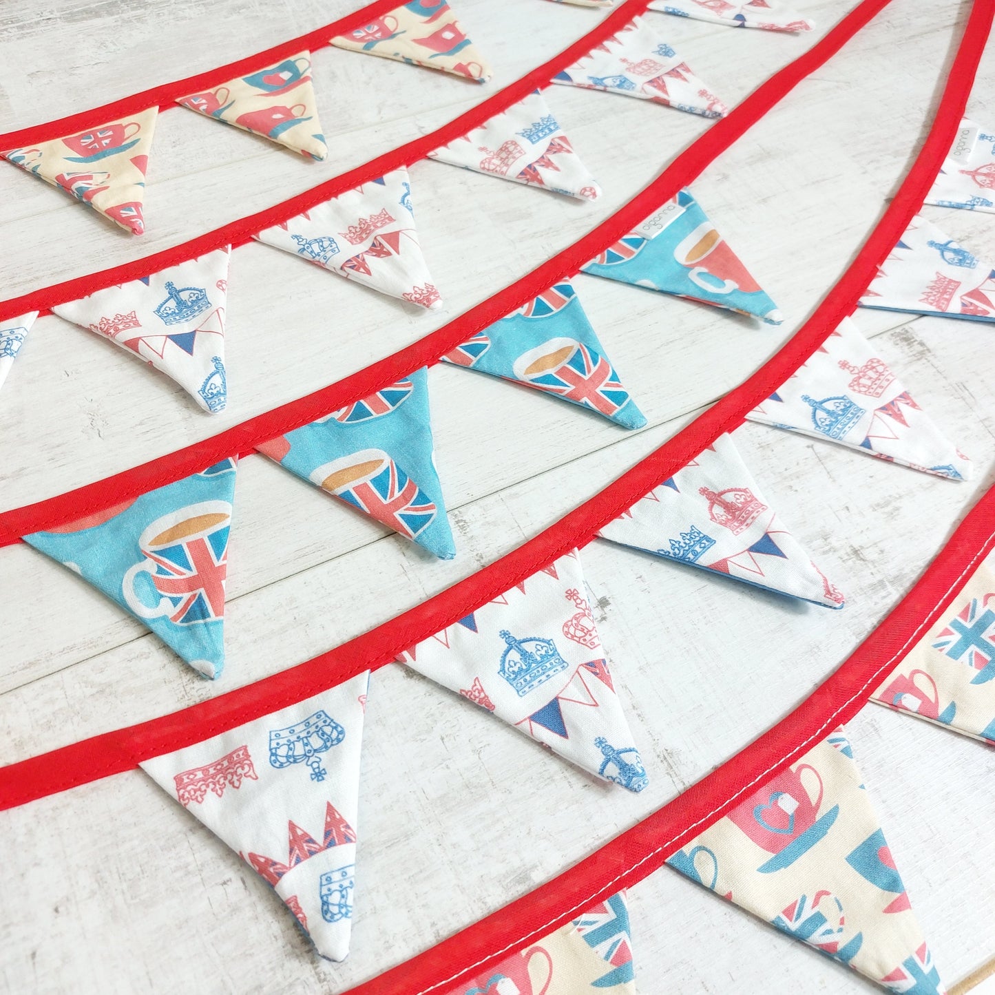 Mini Bunting - Red White and Blue
