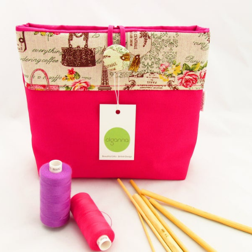Pink make up bag by Olganna