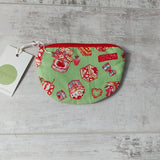 Cute green coin purse with cake print