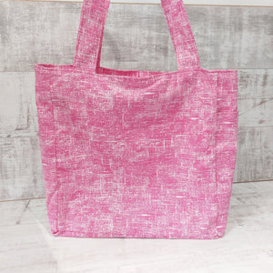 Hot Pink Large Zip Beach Bag with Pockets