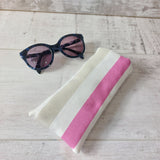 Pink Marine Stripe Sunglasses Case