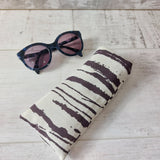 Chocolate and linen Modern Sunglasses Case