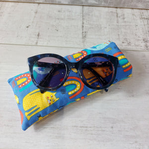 Rainbows and Cats Printed Soft Glasses Case