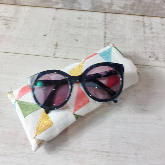 Padded Embroidered Soft Glasses Cases