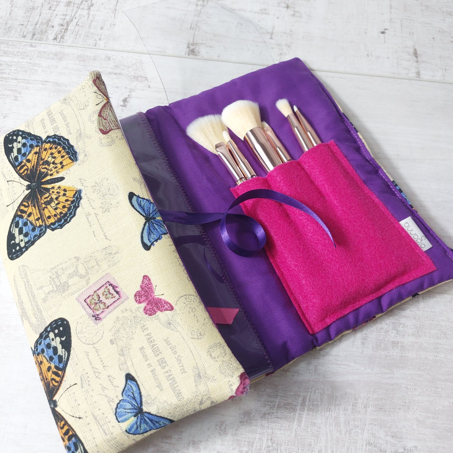 Butterfly Make up Organiser and Brushes