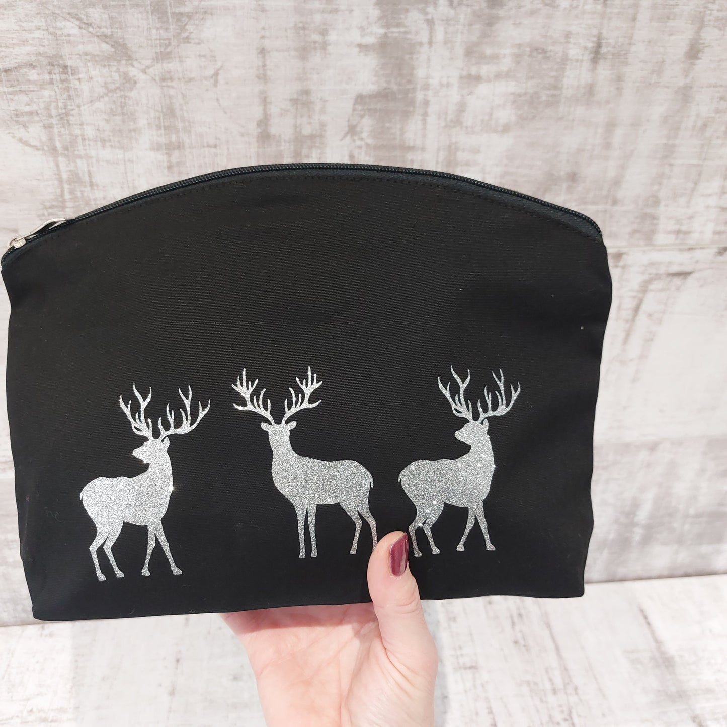 Christmas Stag Make Up Bag