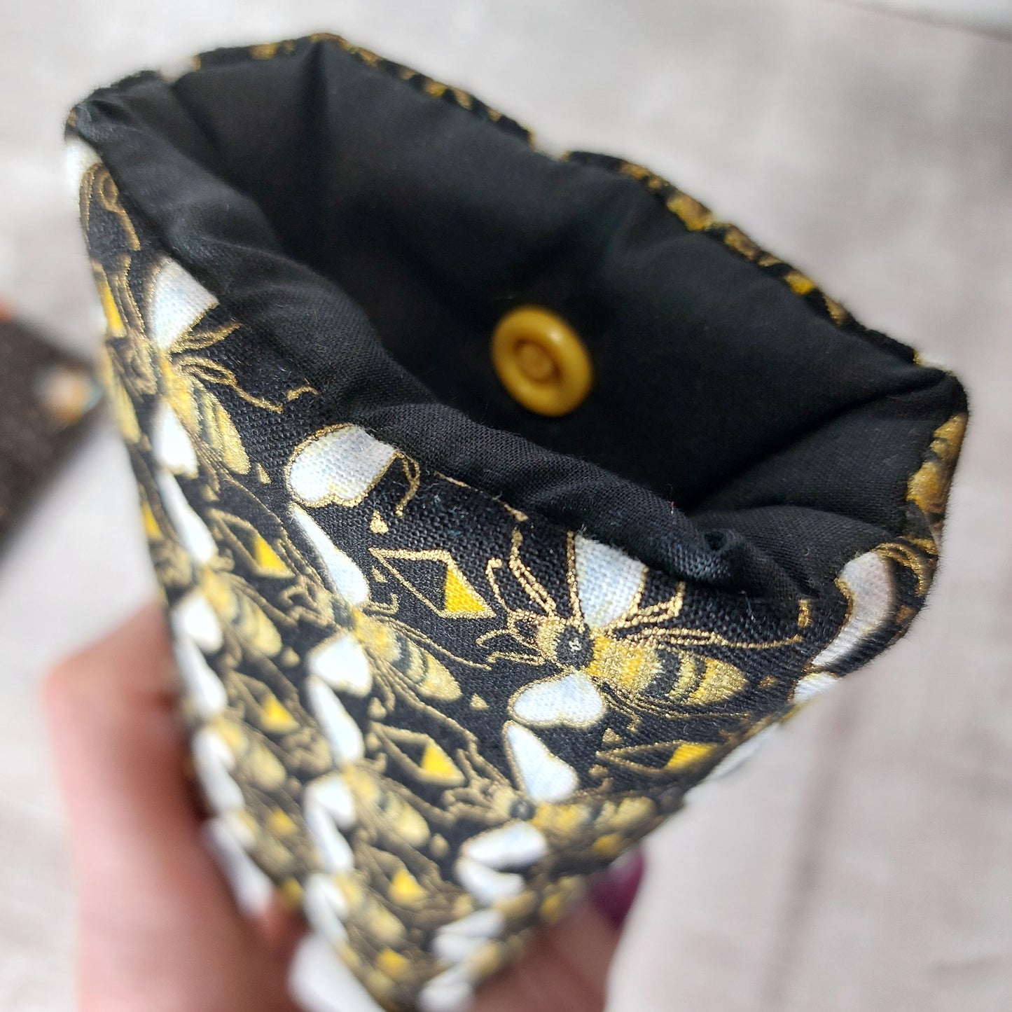 Padded Glasses Case in Art Deco Print | Stylish Snap-Fastening Eyewear Protector