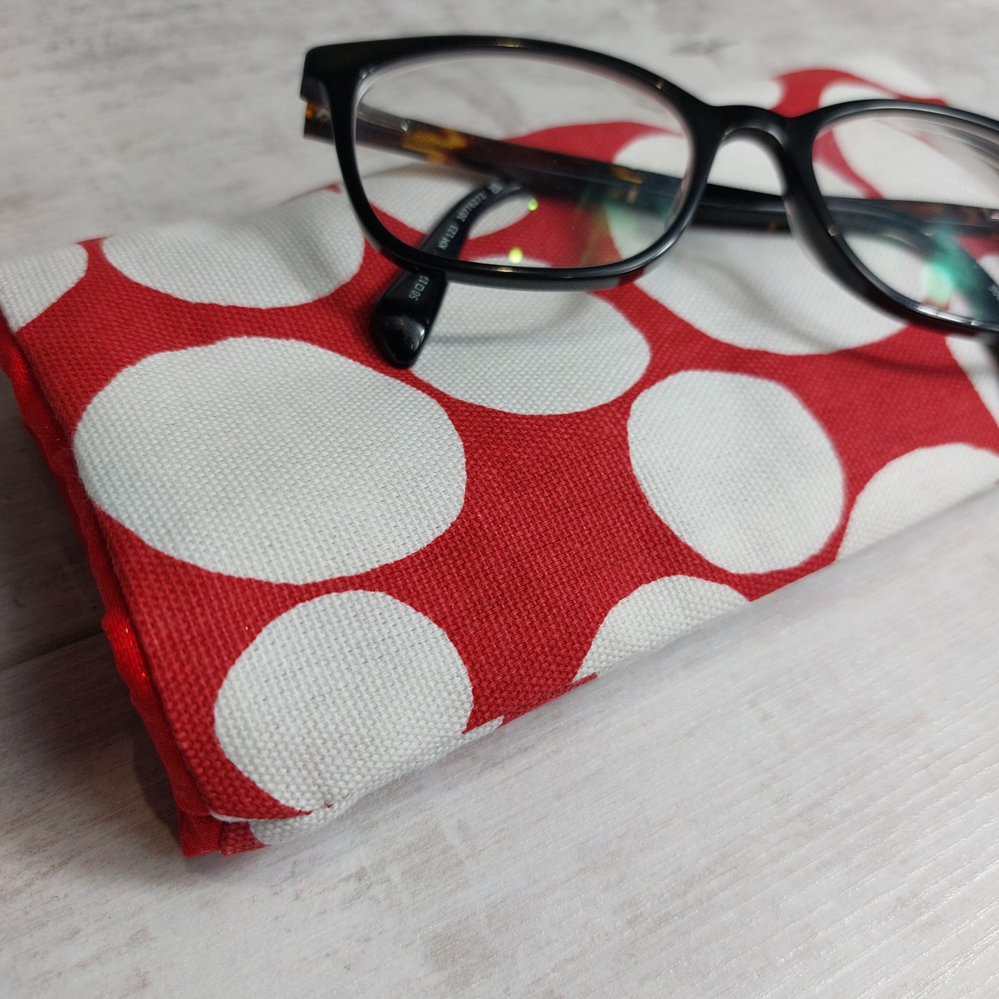 Glasses Case Red Spot Abstract