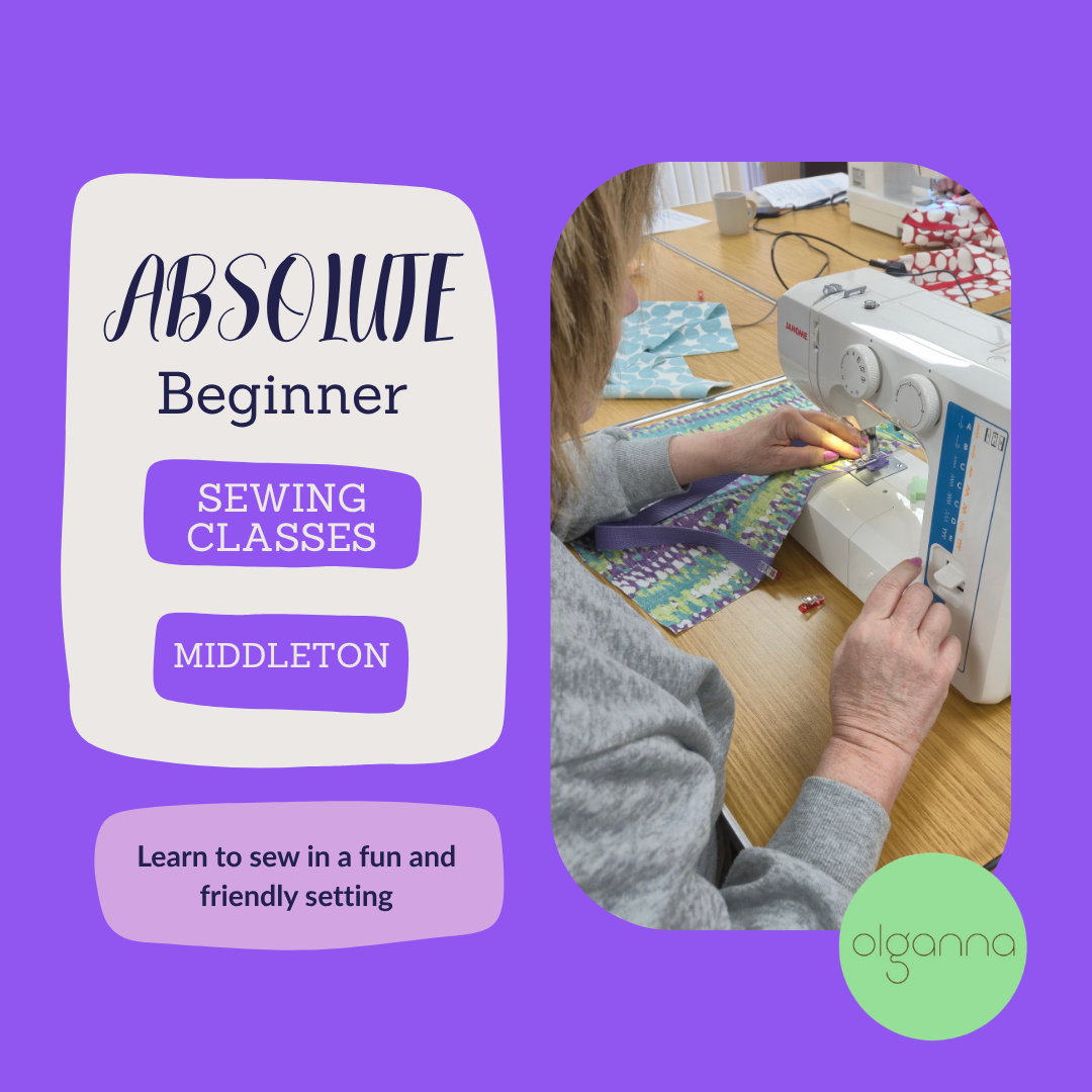 Sewing Machine Class - Absolute Beginners - MIDDLETON 10th OCT AM