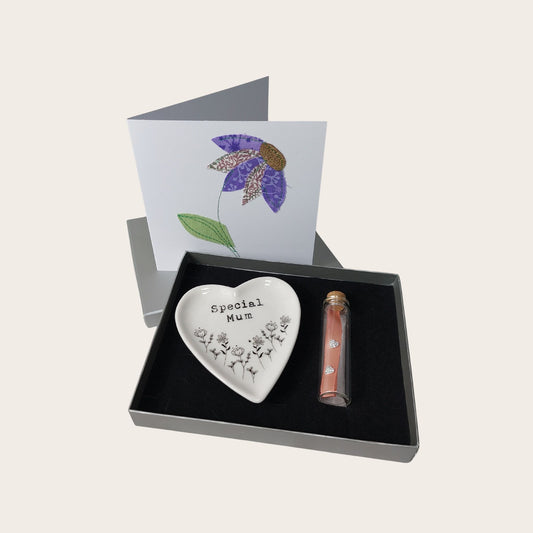 Heart Trinket Dish & Earrings Gift Set – A Thoughtful Gift for Mum