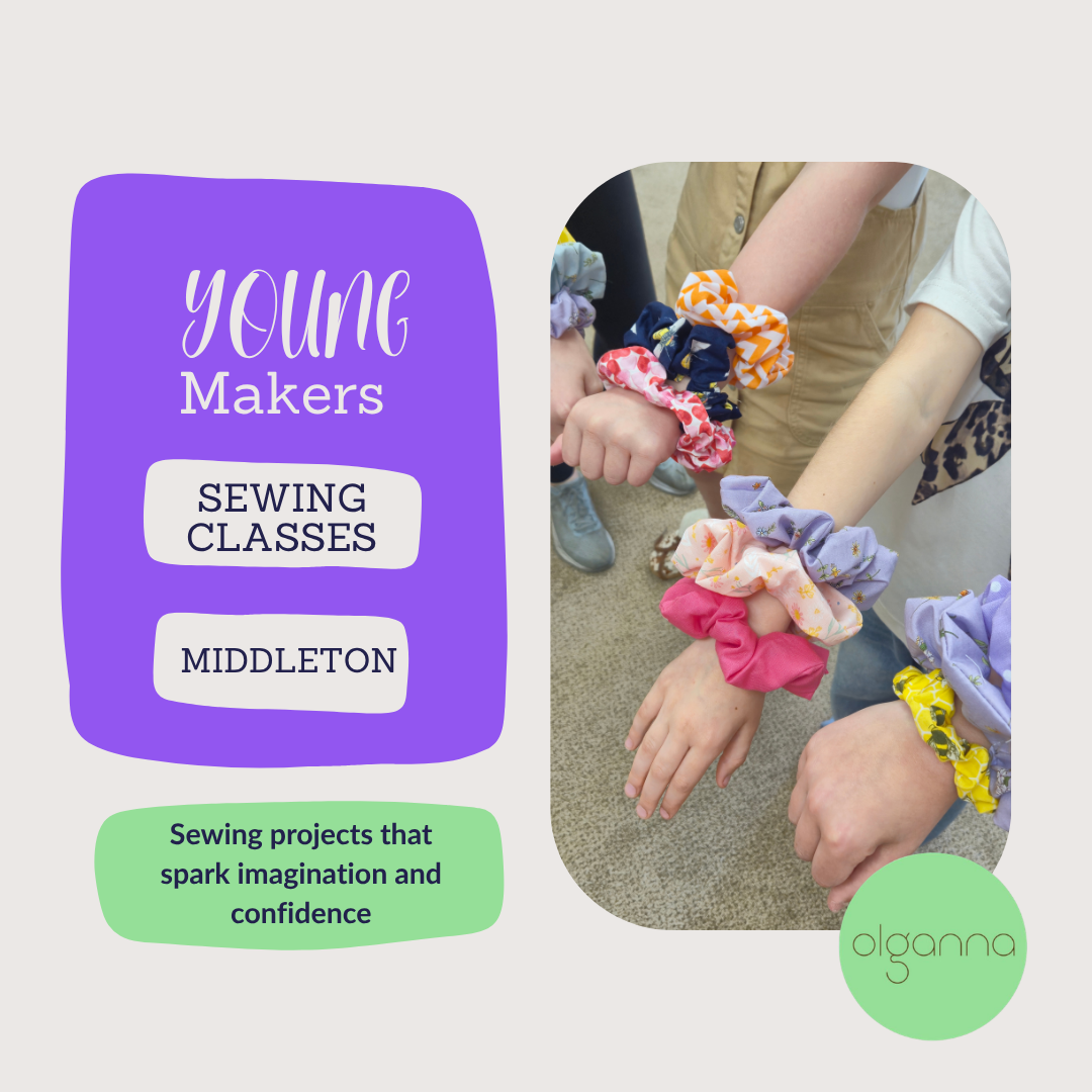 YOUNG MAKERS Sewing Machine Class - MIDDLETON Saturday 7th November PM