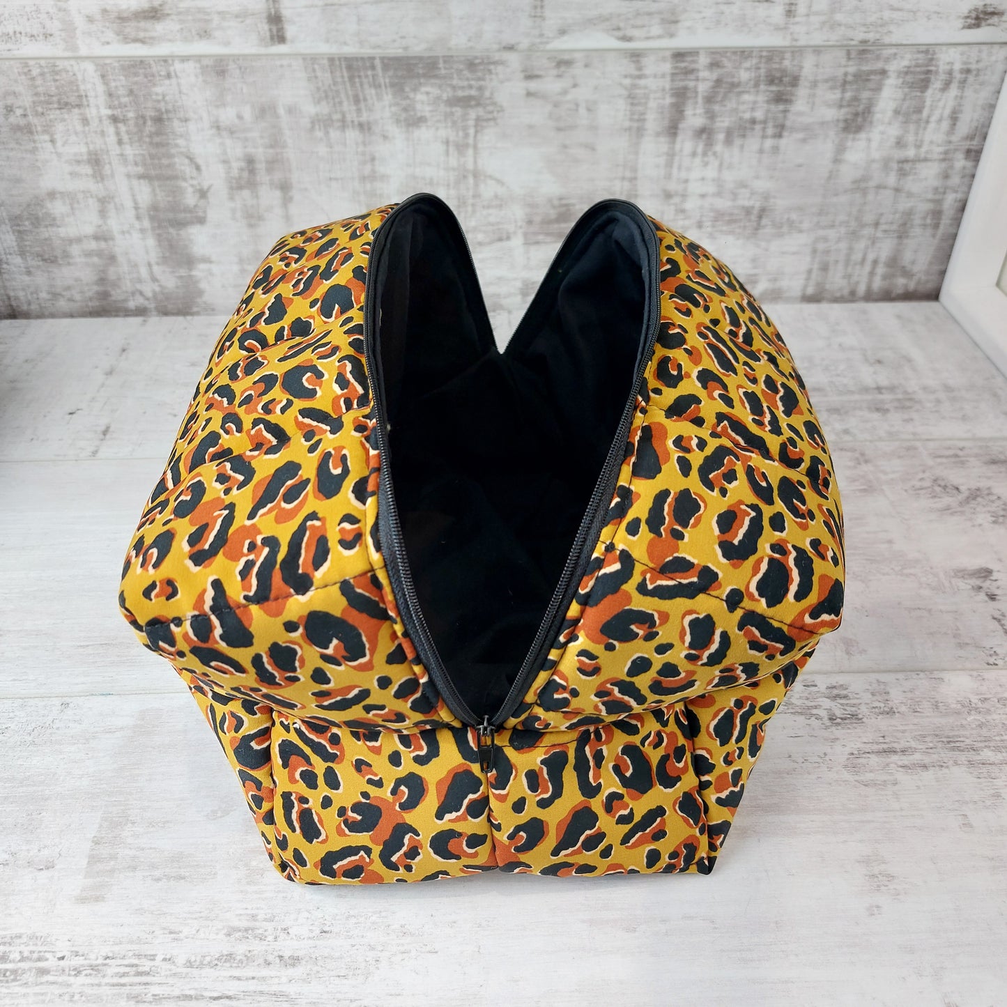 Large Make Up Bag in Leopard Print