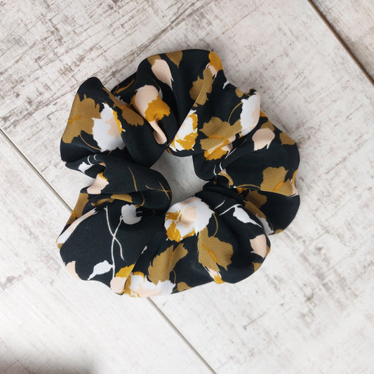 Scrunchie Black Floral
