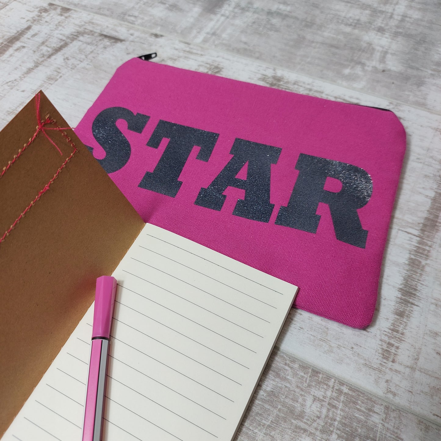 Pencil Case and Set of 3 Notebooks
