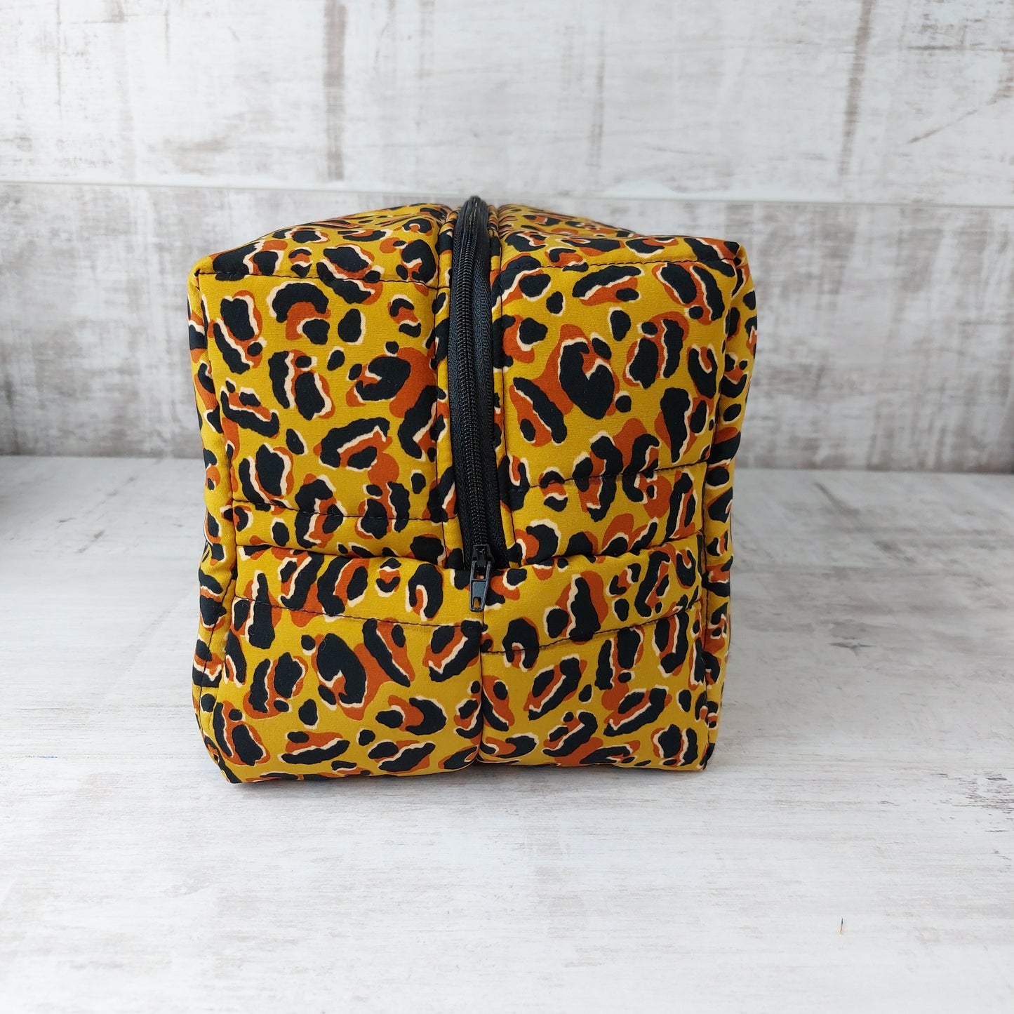 Large Make Up Bag in Leopard Print