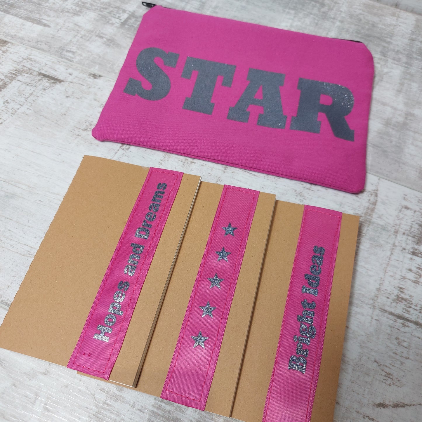 Pencil Case and Set of 3 Notebooks