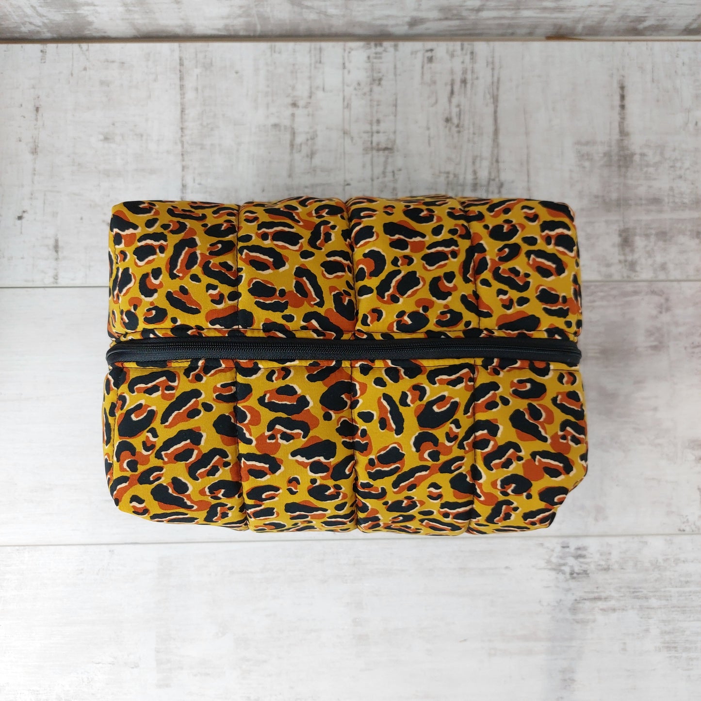 Large Make Up Bag in Leopard Print