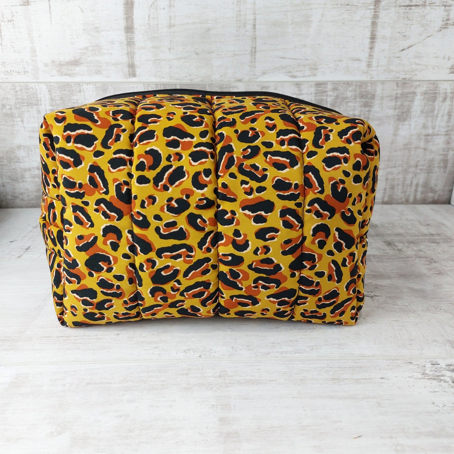 Large Make Up Bag in Leopard Print