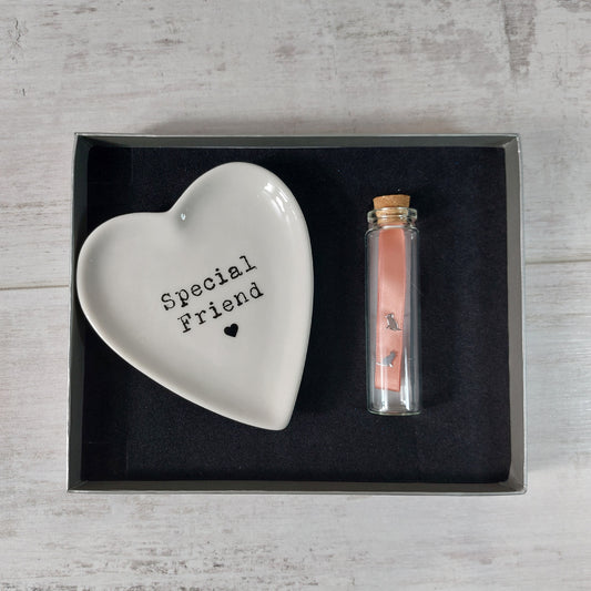The Perfect Birthday Gift for a Cat-Loving Friend – Trinket Dish with Sterling Silver Cat Earrings Set