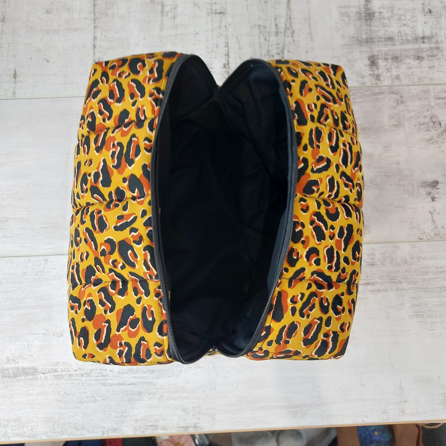 Large Make Up Bag in Leopard Print
