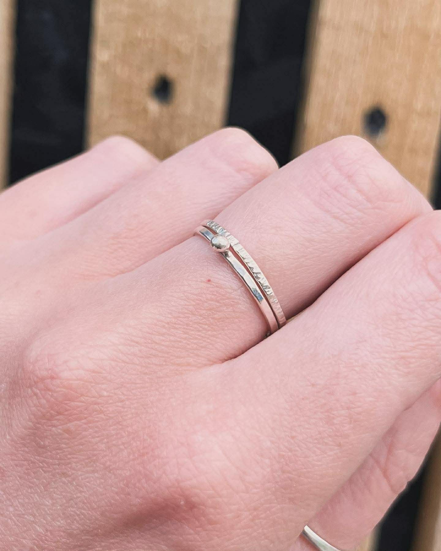 Silver Stacker Ring Making Class with Guest Silversmith - Sunday 6th December PM