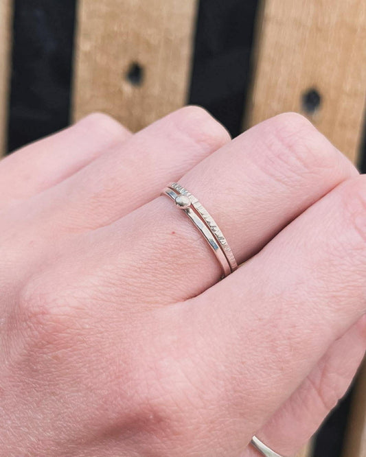 Silver Stacker Ring Making Class with Guest Silversmith - Sunday 6th December PM