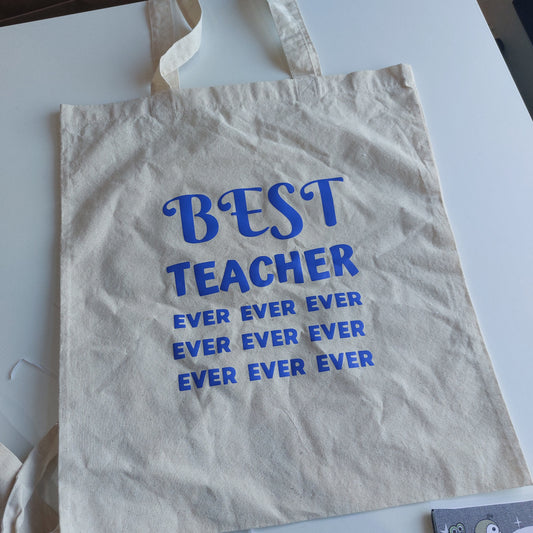 Best teacher ever tote bag