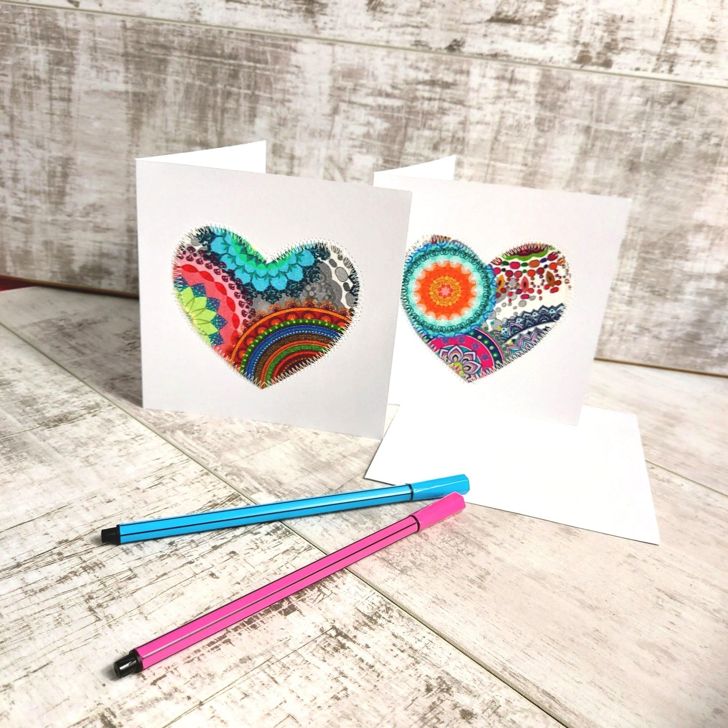 Mandala Heart 💌 Greetings Card Pack of 2 - Olganna