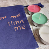 Navy Me time candle gift set - Olganna