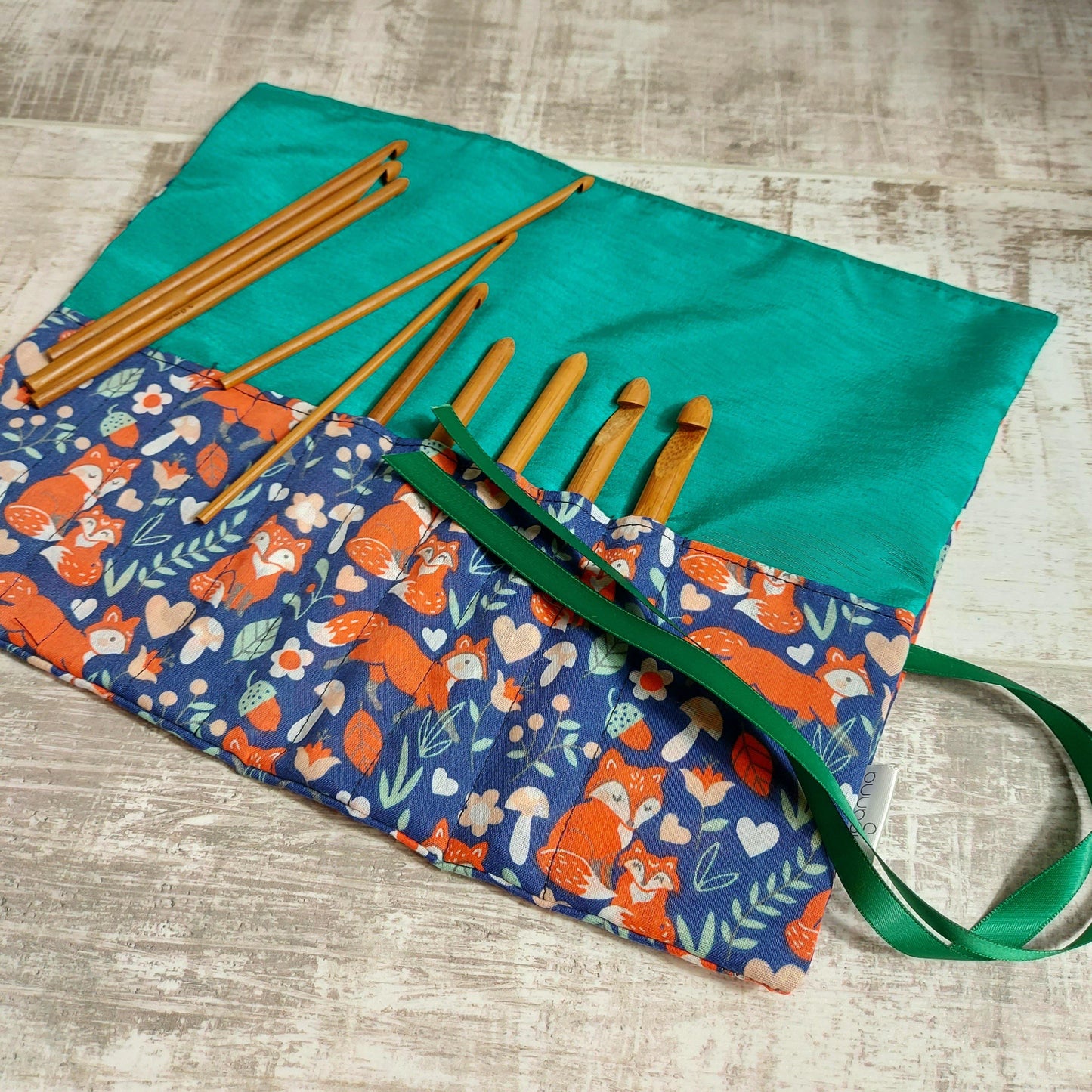 Fox print Crochet Hook Case - Olganna