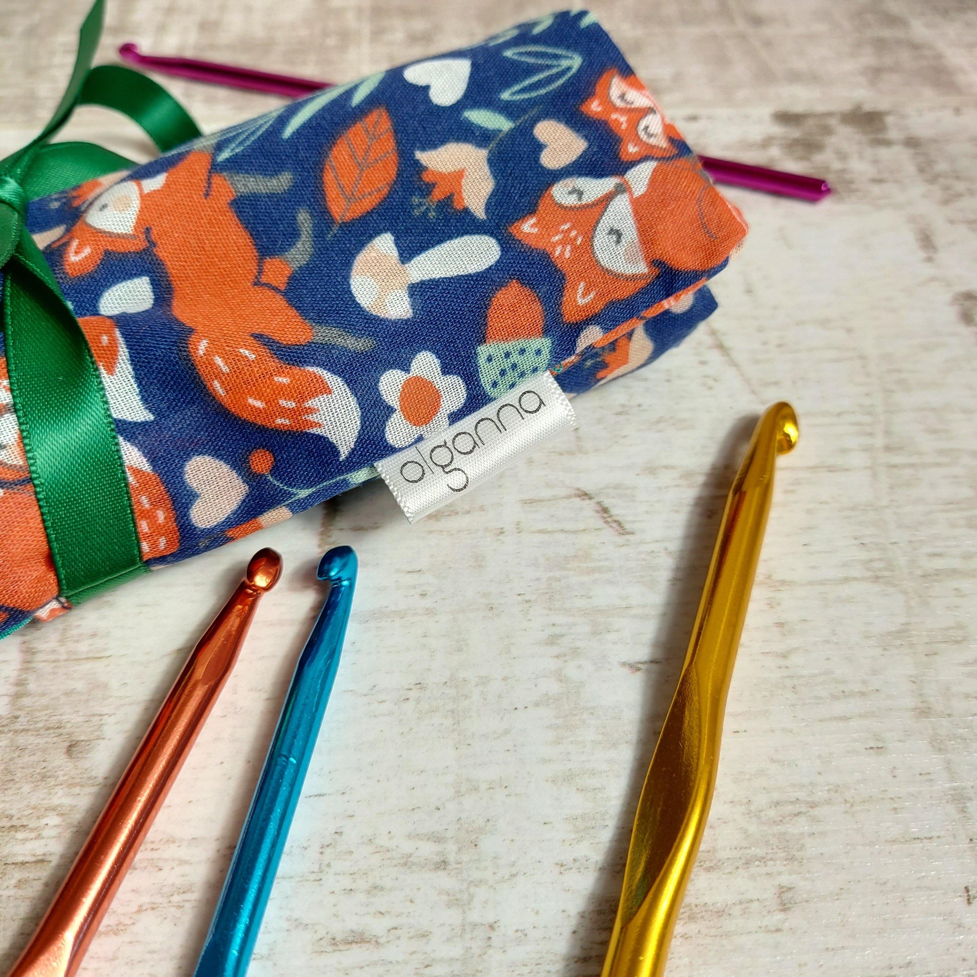 Fox print Crochet Hook Case - Olganna