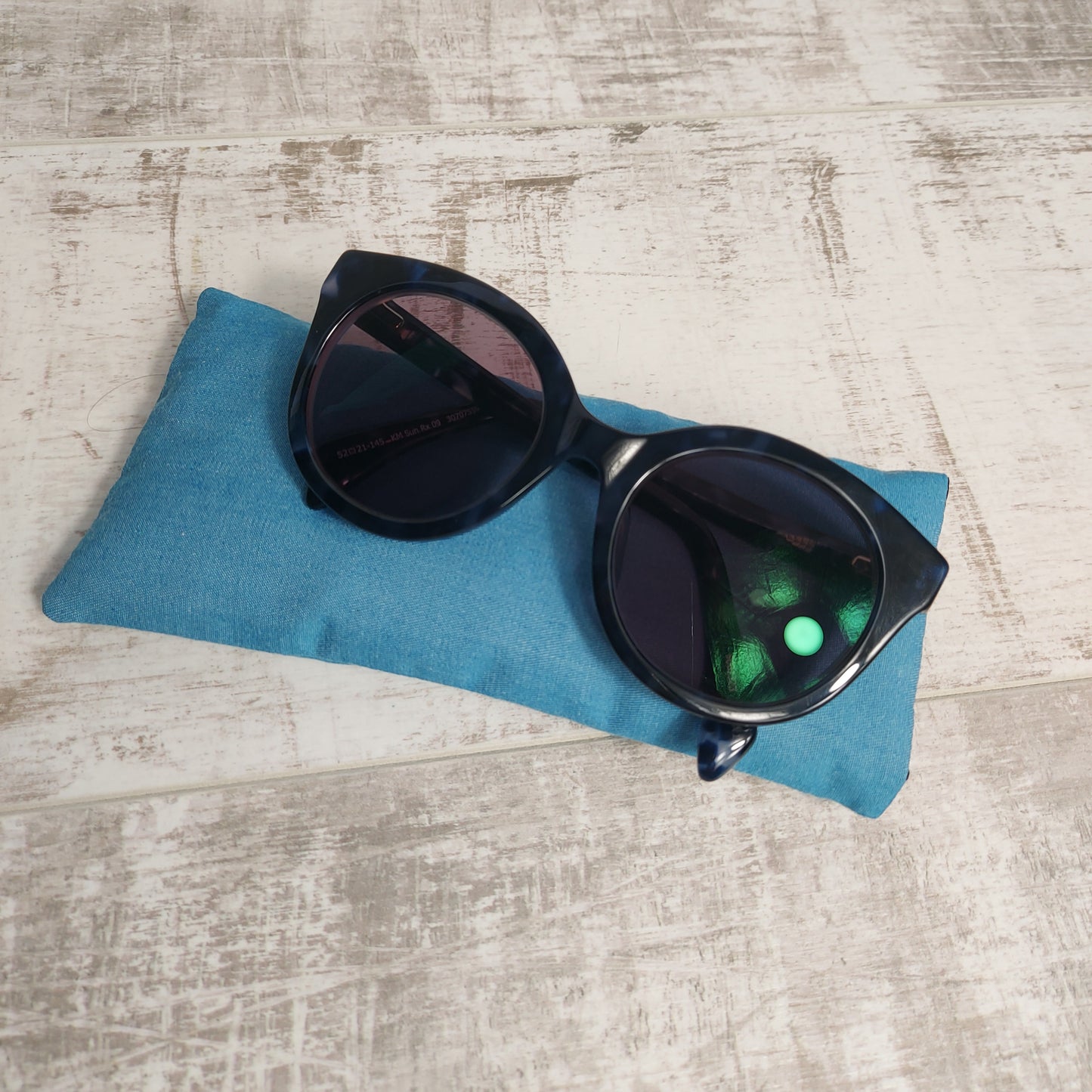 Denim Blue Glasses Case