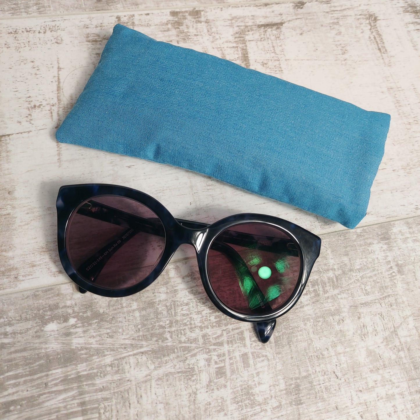 Denim Blue Glasses Case